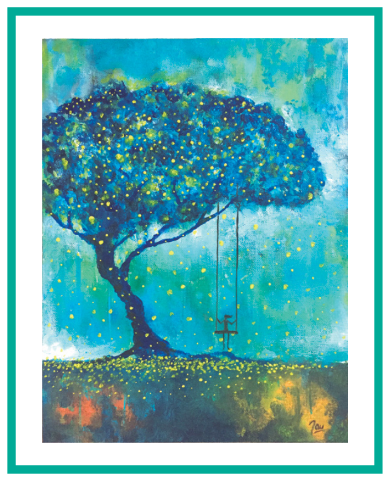 Árbol de la vida con columpio
