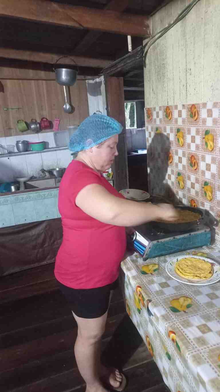 Preparando el picadillo