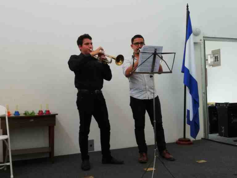 Alumno de trompeta y profesor Recital del primer semestre 2018